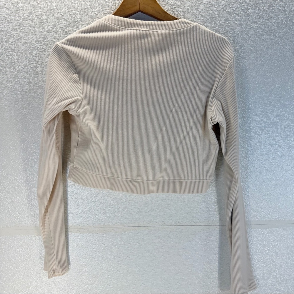 Isabel Maternity XS Ribbed Knit Top &‎ Midi Skirt Set Cream Nursing Friendly - Picture 6 of 17